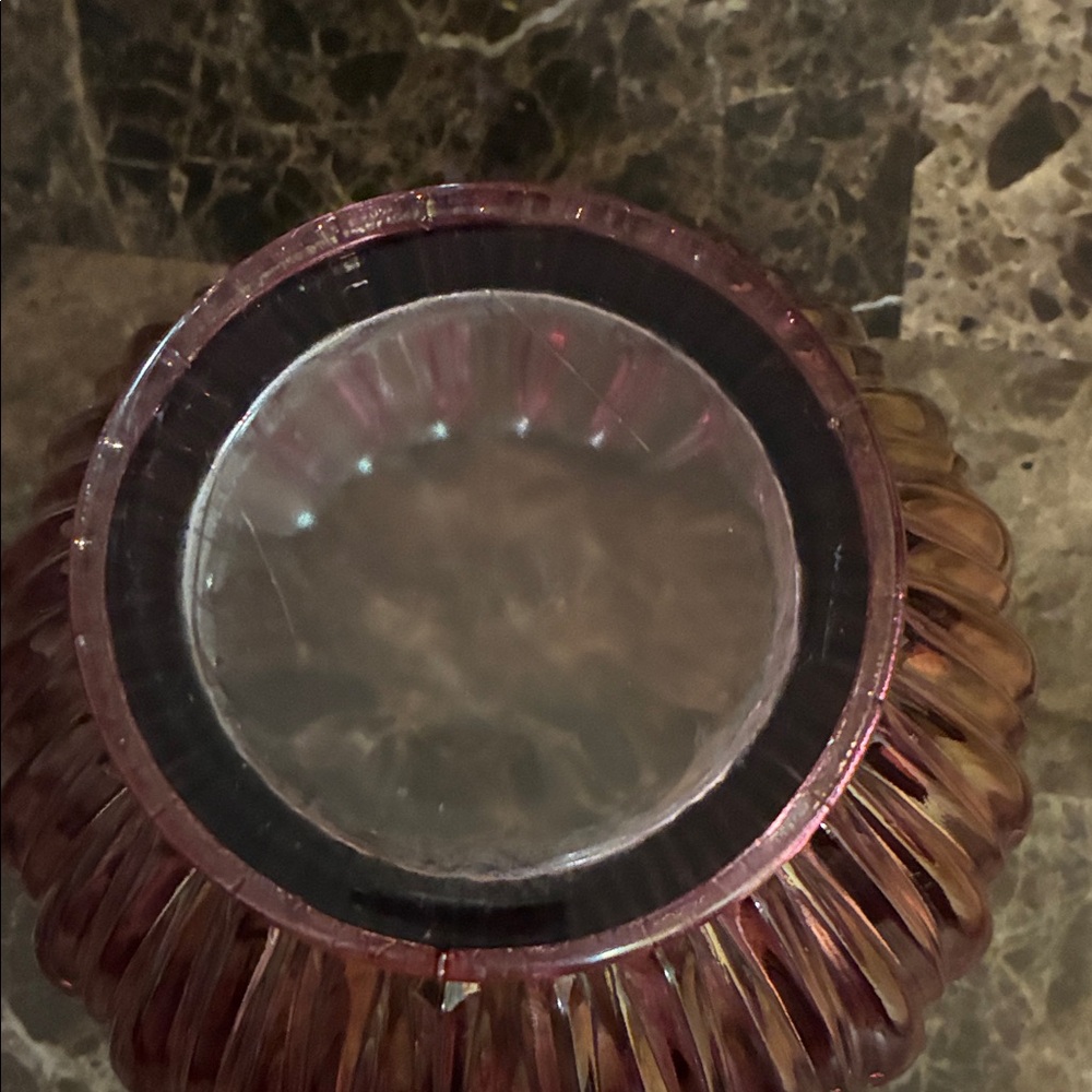 Elegant Ribbed Glass Bowl - Picture 3 of 3